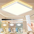 4-teilige LED-Deckenleuchte flach 24 W dimmbar 3CCT mit Fernbedienung